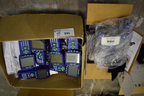 ALL ONE MONEY! Lot of Xplorer GLX Pasco Graphing Loggers, Tripod Stands and Digital Adapter. (Main Building) 