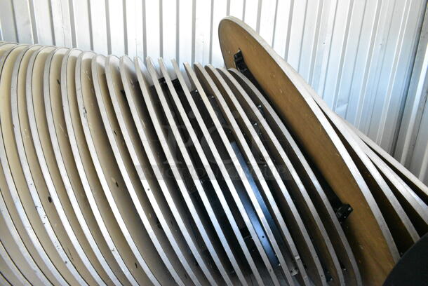 34 Various Round Folding Table. 72x72x30, 60x60x30. 34 Times Your Bid!  - Image 2 of 4