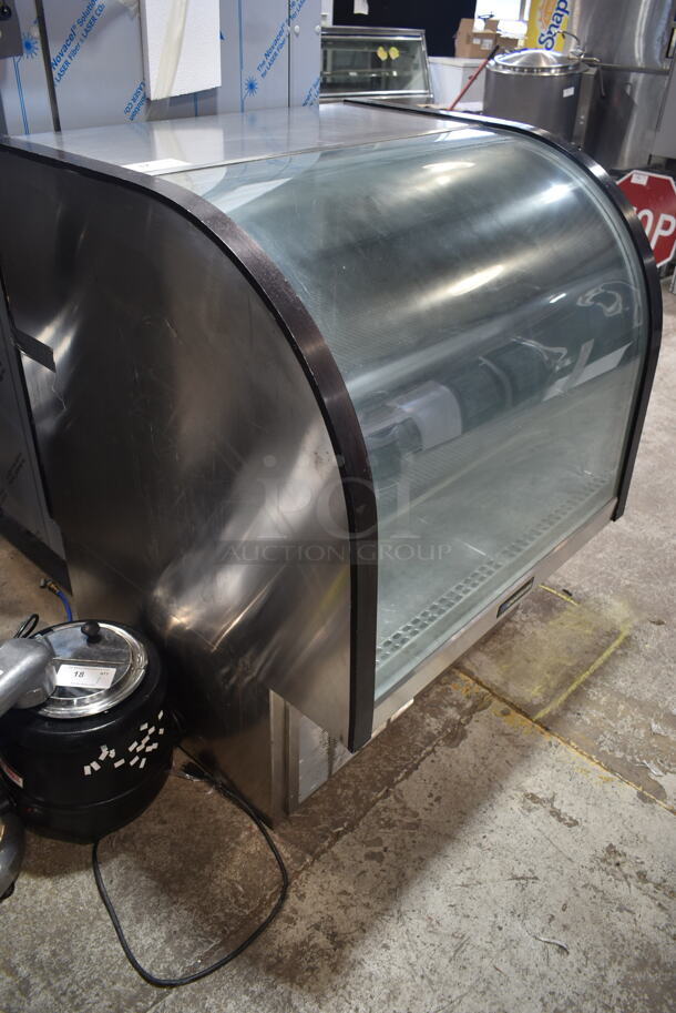 Delfield Stainless Steel Commercial Floor Style Deli Display Case Merchandiser. Tested and Working! - Image 4 of 6