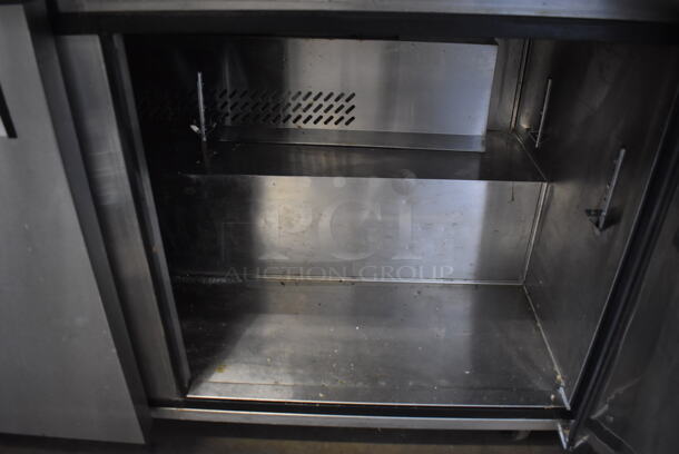 2016 Migali C-SP60-24BT Stainless Steel Commercial Sandwich Salad Prep Table Bain Marie Mega Top on Commercial Casters. 115 Volts, 1 Phase. 60.5x34x47. Tested and Powers On But Temps at 55 Degrees - Image 9 of 9