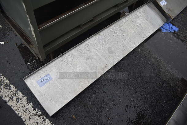 Metal Wall Mount Shelf w/ Brackets. 60x12x8 - Image 1 of 3