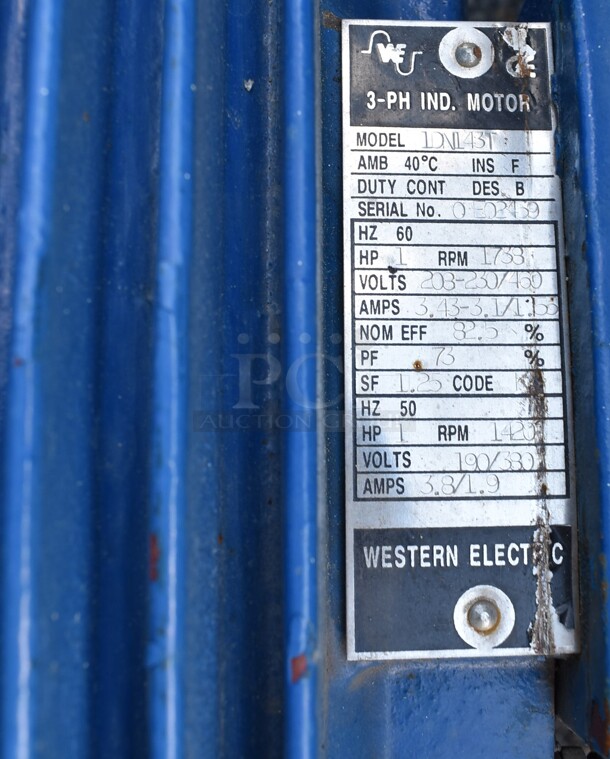 Metal Induction Motor. 208-230 Volts, 1 Phase. - Image 4 of 5