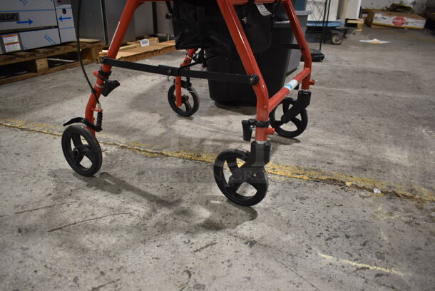 Red and Black Walker on Casters. - Image 5 of 5