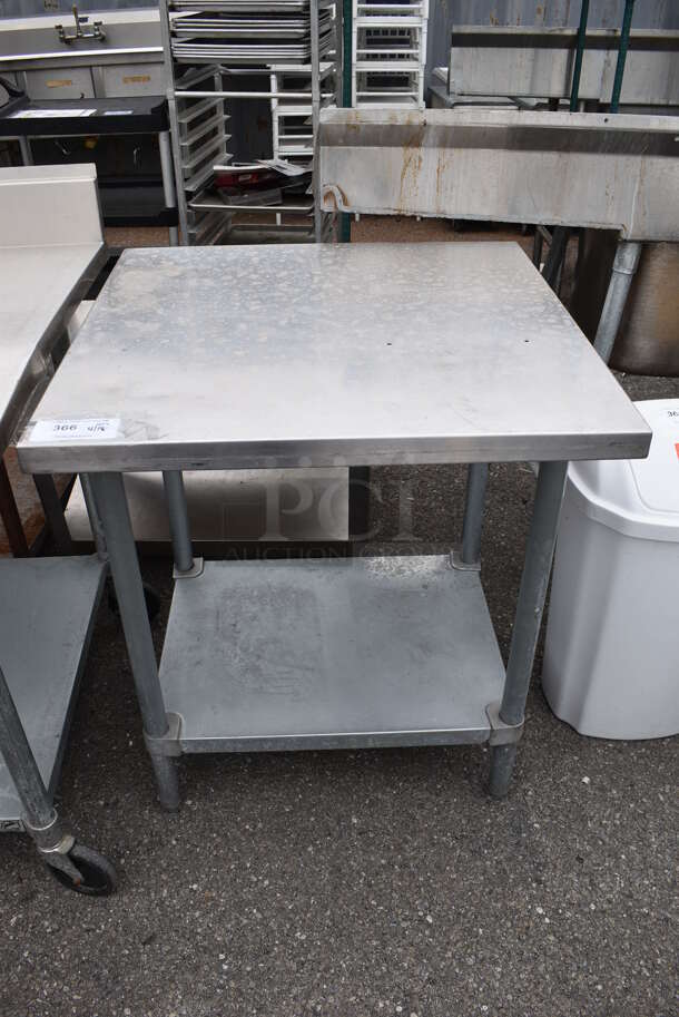 Stainless Steel Table w/ Metal Under Shelf. - Image 1 of 2