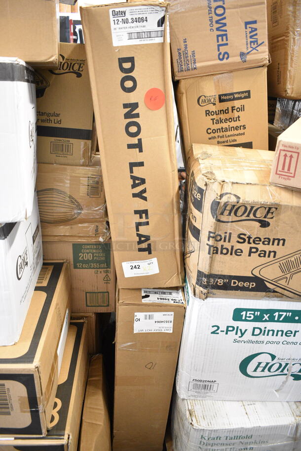 2 Boxes of 10 BRAND NEW SCRATCH AND DENT! Oatey 34064 83534064 26" Plastic Water Heater Pan with 1" - 1 1/2" PVC Adapter. 2 Times Your Bid! - Image 2 of 4