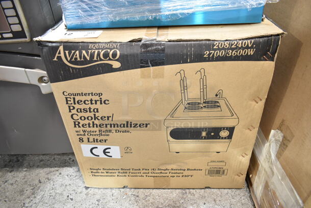 BRAND NEW SCRATCH AND DENT! Avantco 177PC201 Stainless Steel Commercial Countertop Electric Powered Pasta Cooker. 208/240 Volts, 1 Phase. - Image 2 of 3