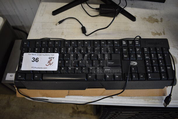 3 Various Computer Keyboards. 1 BRAND NEW! Includes 18x6x2. 3 Times Your Bid!
