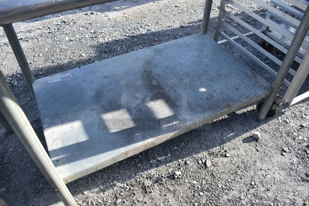 Stainless Steel Commercial Table w/ Can Opener Mount and Metal Under Shelf. 50x30x35 - Image 3 of 5