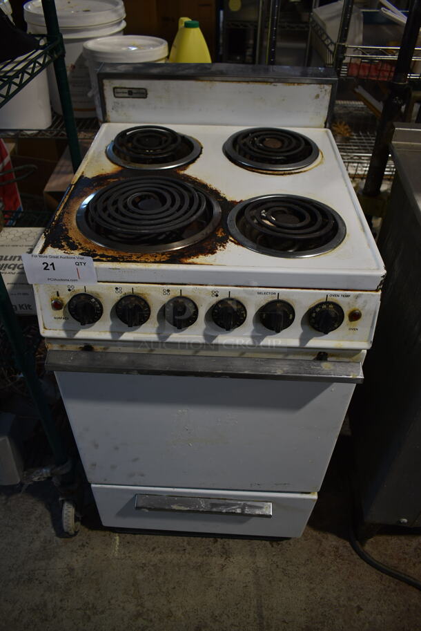 Cleveland S1500PAW Metal Electric Powered 4 Burner Range w/ Oven. 120/208-240 Volts, 1 Phase.  - Image 1 of 8