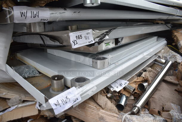 2 BRAND NEW SCRATCH AND DENT! Items; Regency 600T2436G 24" x 36" 18-Gauge 304 Stainless Steel Commercial Work Table with Galvanized Legs and Undershelf and Regency 600TS3048S 30" x 48" 16-Gauge 304 Stainless Steel Commercial Work Table with Undershelf. 2 Times Your Bid! - Image 2 of 4