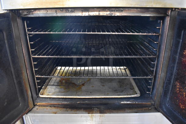 2 Blodgett Zephaire Stainless Steel Commercial Natural Gas Powered Full Size Convection Oven w/ View Through Doors, Metal Oven Racks and Thermostatic Controls on Commercial Casters. 38x38x70. 2 Times Your Bid! - Image 8 of 8