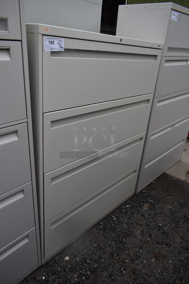 Metal 4 Drawer Filing Cabinet. - Image 1 of 6