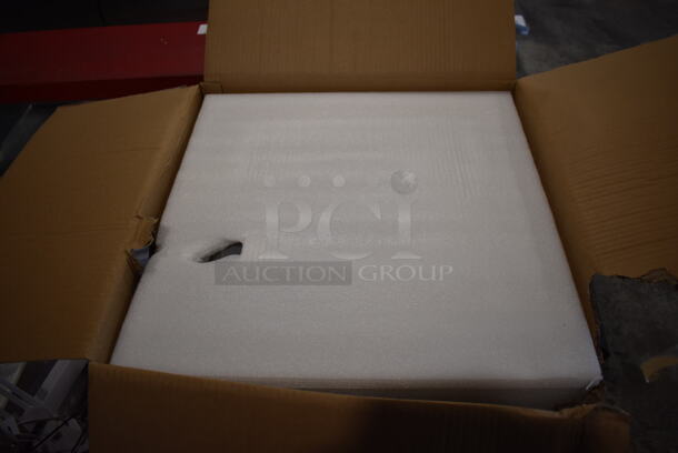 BRAND NEW IN BOX! Rubbermaid Silhouettes Metal Trash Can Shell. 21x21x34 - Image 6 of 7