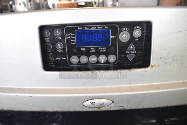 Whirlpool Chrome Finish Natural Gas Powered 4 Burner Range w/ Oven. 30x26x47 - Image 3 of 6