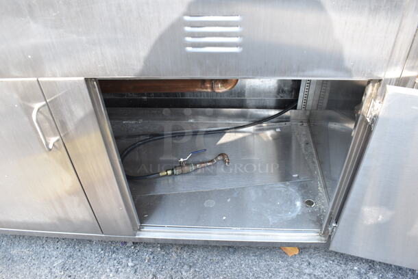 Stainless Steel 2 Bay Sink Enclosure w/ Drawers and Undercabinet Spacing and Gooseneck Faucet - Image 7 of 9