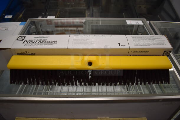 4 BRAND NEW IN BOX! Bison Life Multi Surface Push Brooms. 24x3.5x5. 4 Times Your Bid! - Image 4 of 6