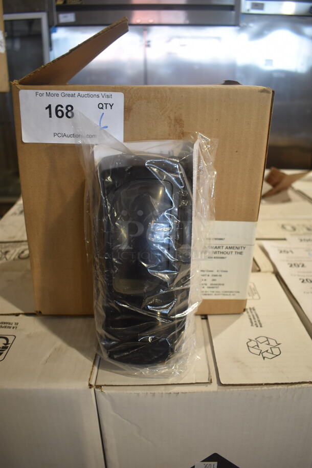 6 BRAND NEW IN BOX! Eco Smart Amenity Black Poly Wall Mount Soap Dispenser. 6 Times Your Bid! - Image 1 of 4