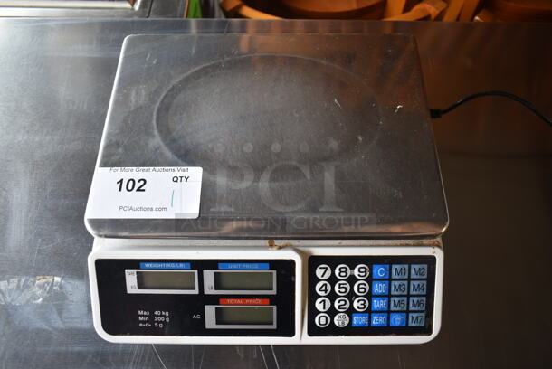 Stainless Steel Commercial Countertop Food Portioning Scale. Tested and Working! - Image 4 of 4