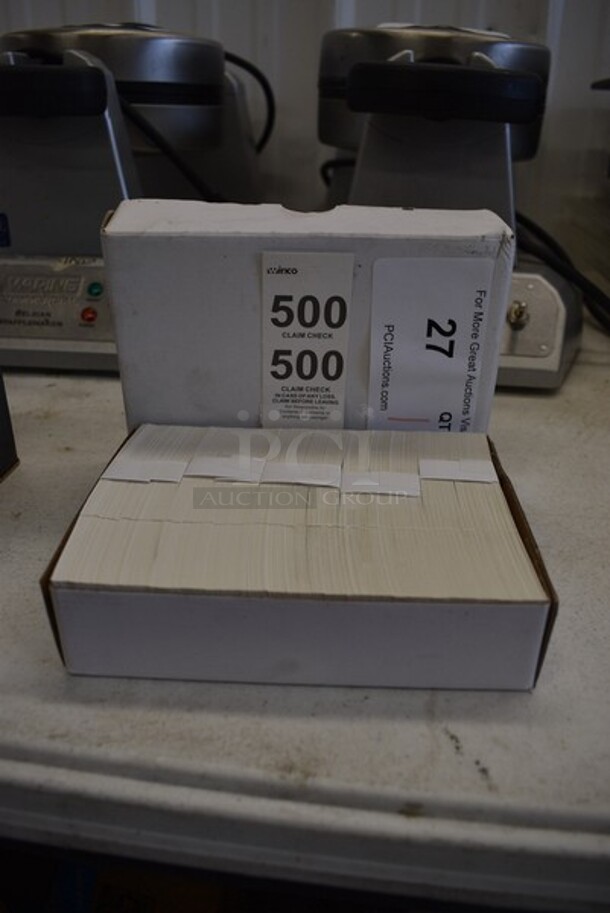 BRAND NEW IN BOX! Winco Claim Check. 1.5x4.75.  - Image 1 of 2