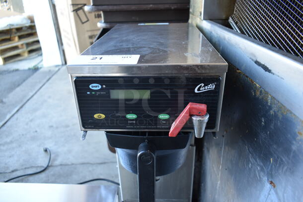 Curtis CB Stainless Steel Commercial Countertop Iced Tea Machine w/ Hot Water Dispenser and Poly Brew Basket. 120 Volts, 1 Phase. - Image 3 of 6
