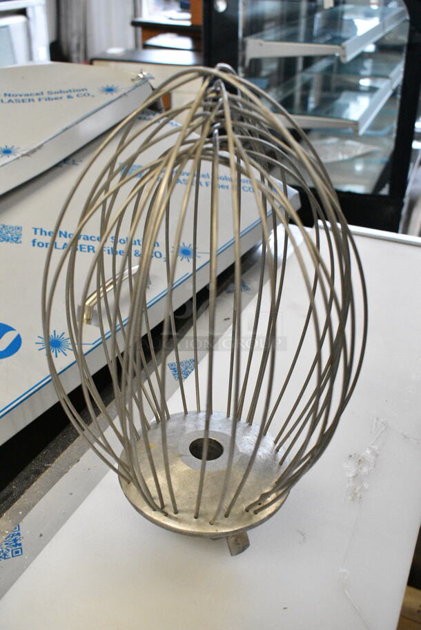 4 Metal Mixer Attachments Including Hobart VMLH40B 40 Quart Paddle, Hobart HL20B 20 Quart Whisk, Whisk, Dough Hook. 4 Times Your Bid!  - Image 5 of 8