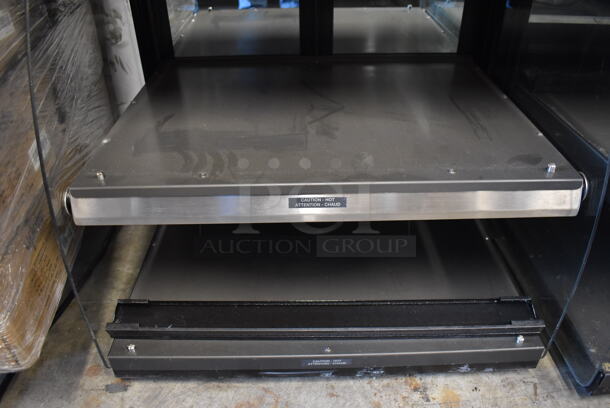 Metal Commercial Countertop Heated 2 Tier Display Case Merchandiser. 26x21x28.5. Cannot Test Due To Plug Style - Image 4 of 4