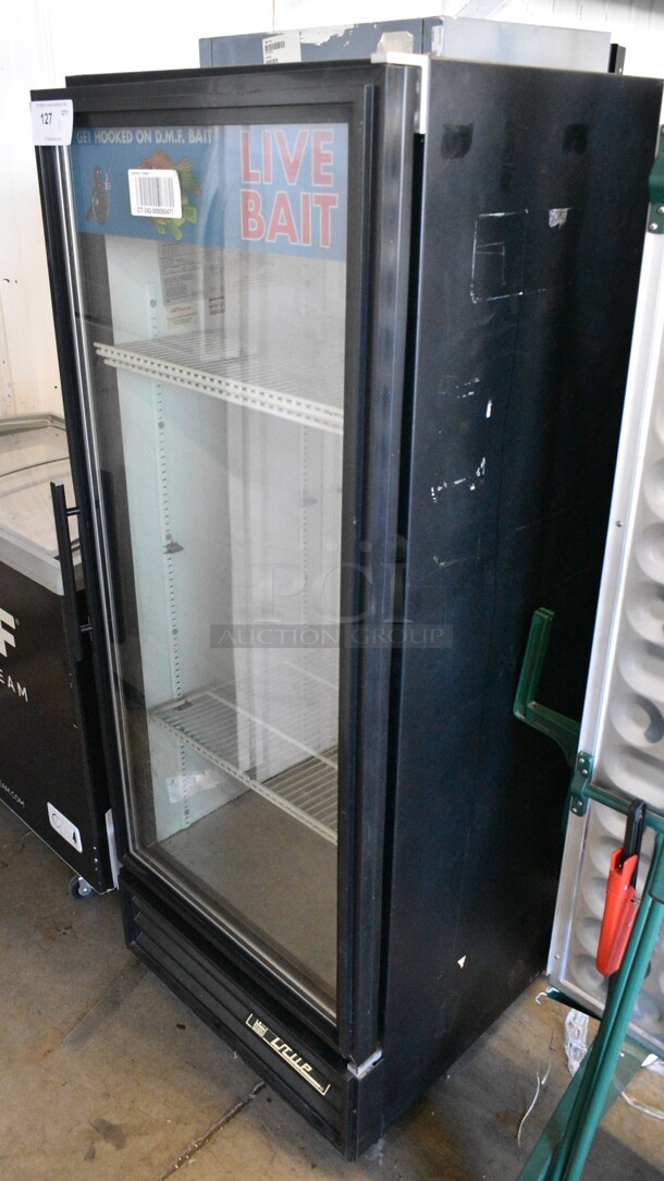 True GDM-12 Metal Commercial Single Door Reach In Cooler Merchandiser w/ Poly Coated Racks. 115 Volts, 1 Phase. Tested and Working! - Image 2 of 4
