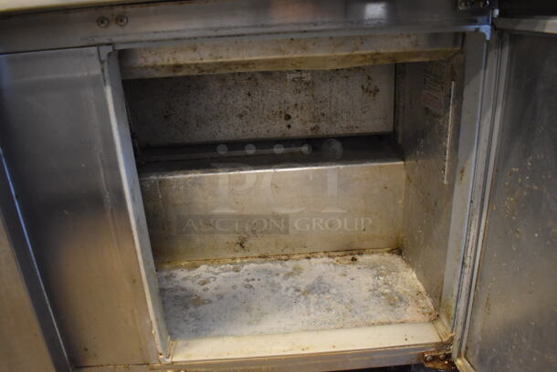 Continental SW60-24M Stainless Steel Commercial Sandwich Salad Prep Table Bain Marie Mega Top on Commercial Casters. 115 Volts, 1 Phase. 60x34x42. Tested and Working! - Image 8 of 9