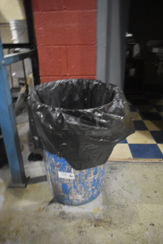 Blue Metal Tank / Barrel.