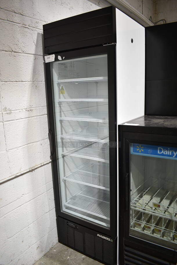 2019 Habco SE18 Metal Commercial Single Door Reach In Cooler Merchandiser w/ Poly Coated Racks. 115 Volts, 1 Phase. Tested and Working! - Image 1 of 3