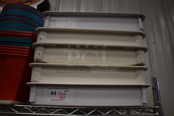 ALL ONE MONEY! Tier Lot of Various Items Including 5 White Dough Bins, Poly Baskets and Cutting Boards - Image 2 of 5
