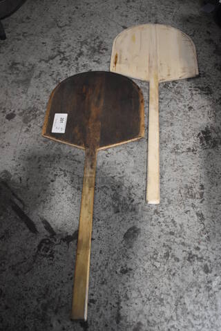 2 Wooden Pizza Peels. 16x42x1. 2 Times Your Bid!