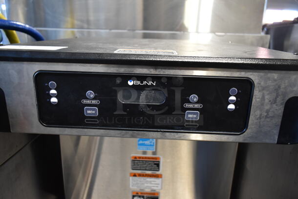 2021 Bunn ICB TWIN SH ENERGY STAR Stainless Steel Commercial Countertop Double Coffee Machine w/ Hot Water Dispenser. 120/240 Volts, 1 Phase.  - Image 3 of 5