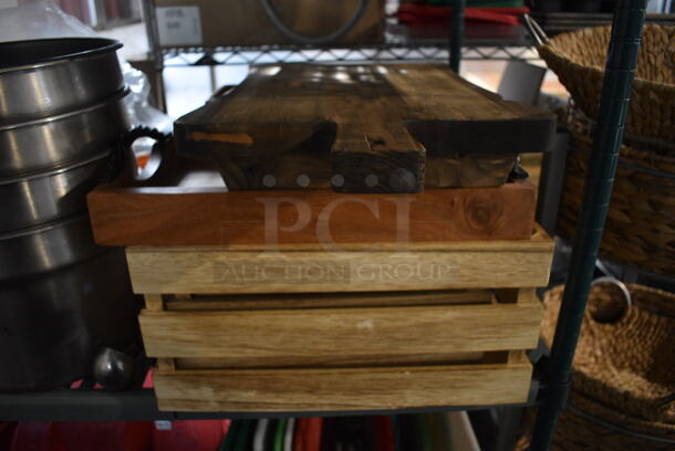 ALL ONE MONEY! Tier Lot of Various Items Including Metal Bins and Wooden Crates! - Image 2 of 5