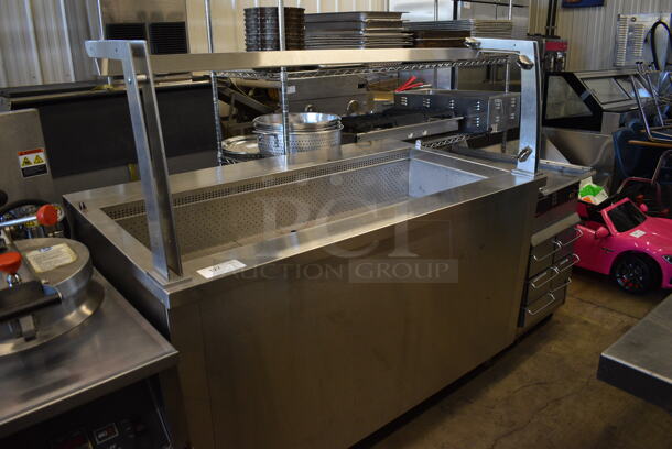 CustomCool Stainless Steel Commercial Station. 60x35x57. Cannot Test - Unit Was Previously Hardwired - Image 2 of 10