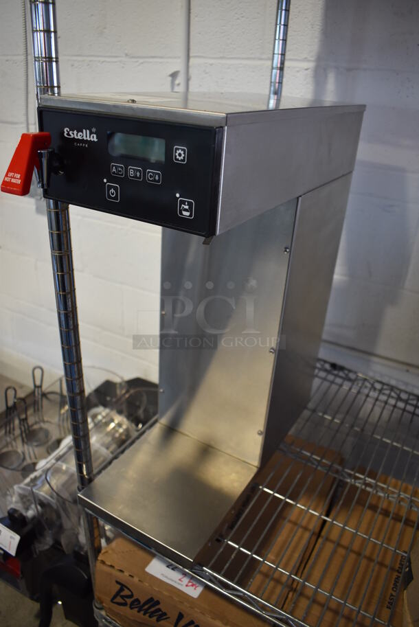 Estella AIA0DAF Stainless Steel Commercial Countertop Coffee Machine w/ Hot Water Dispenser. 120 Volts, 1 Phase. 8x21x22 - Image 2 of 5