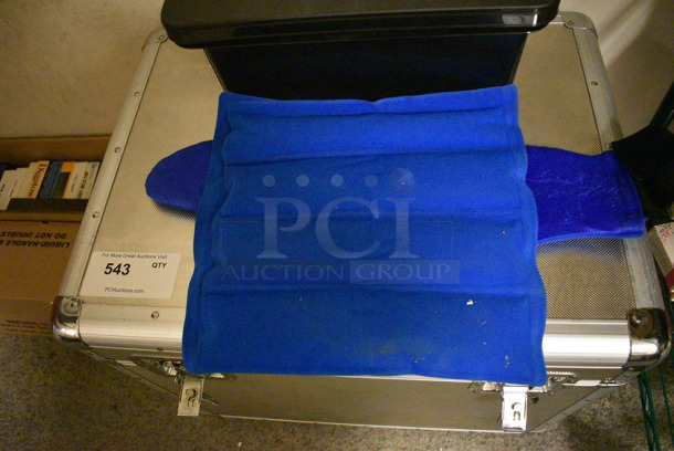 ALL ONE MONEY! Lot of Various Items Including Metal Storage Trunks, Hot/Cold Compress, and Painting Supplies - Image 2 of 9