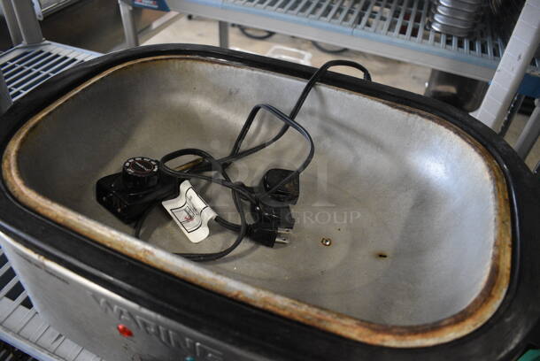 Waring Metal Countertop Roaster w/ Lid. 24x15x13 - Image 3 of 4
