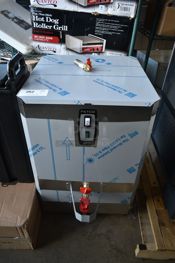 BRAND NEW SCRATCH AND DENT! Fetco HWB-15 Stainless Steel Commercial Countertop 15 Gallon Hot Water Dispenser. 120/208-240 Volts, 1 Phase.  - Image 2 of 6