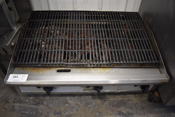 Toastmaster Pro Series Stainless Steel Commercial Countertop Natural Gas Powered Charbroiler Grill. 36x27x16 - Image 2 of 4