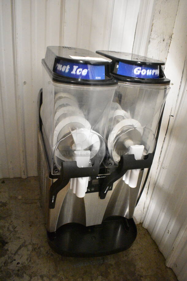 2021 Bunn ULTRA-2 Stainless Steel Commercial Countertop 2 Hopper Slushie Machine. 120 Volts, 1 Phase. Tested and Powers On But Does Not Get Cold - Image 2 of 6