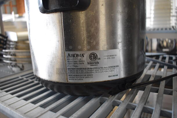 Aroma Model ARC-900SB Metal Countertop Rice Cooker. 120 Volts, 1 Phase. 12x12x12 - Image 6 of 6