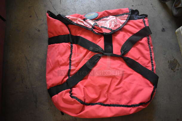 2 Red Insulated Pizza Food Delivery Bags. 20x20x7. 2 Times Your Bid! - Image 3 of 3
