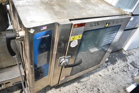 Alto Shaam 10.10 ESI Stainless Steel Commercial Electric Powered Combitherm Convection Oven w/ Equipment Stand. 208-240 Volts, 3 Phase.