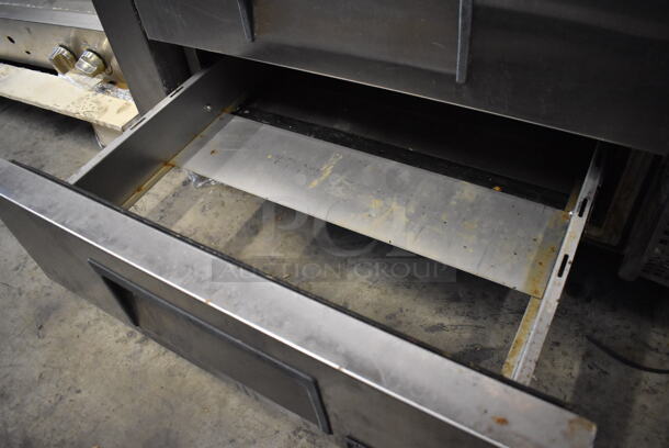 True Stainless Steel Commercial 2 Drawer Chef Base on Commercial Casters. 115 Volts, 1 Phase. 48.5x32x25. Cannot Test Due To Missing Power Cord - Image 4 of 6
