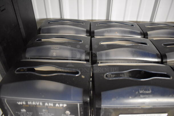 6 Tork Black and Clear Poly Napkin Dispensers. 8x6x6. 6 Times Your Bid! - Image 2 of 3