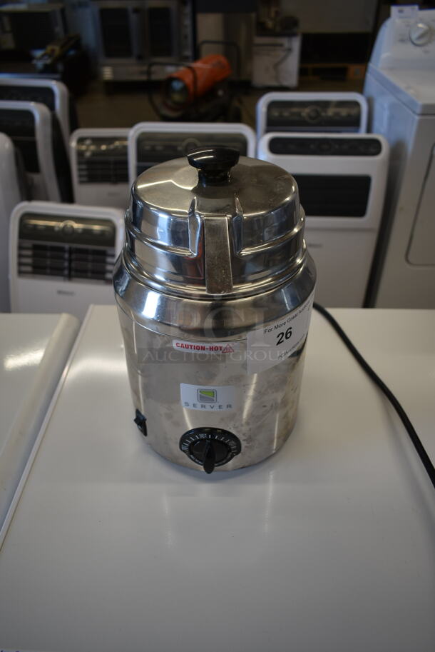 Server FS Stainless Steel Commercial Countertop Countertop Topping Warmer. 120 Volts, 1 Phase. Tested and Working!