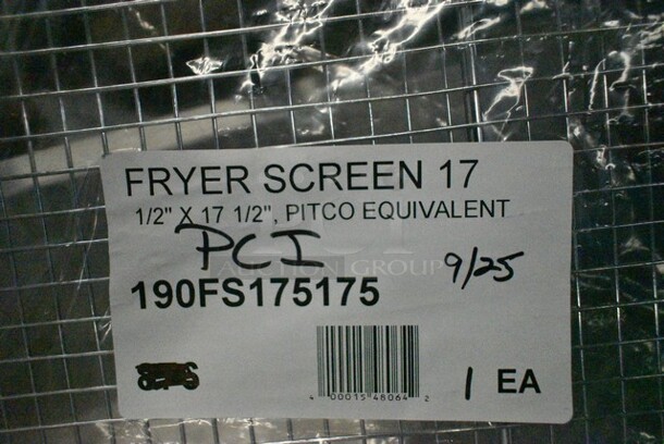4 BRAND NEW SCRATCH AND DENT! Items Including 4076X5SFSKMR Choice Rectangular 6" x 5" Fine Mesh Skimmer, 2 190FBPRSS145 14 1/2" x 6" Fryer Basket Press, 190FS175175 Pitco P6072186 Equivalent 17 1/2" x 17 1/2" Mesh Fryer Screen. 4 Times Your Bid! - Image 8 of 8