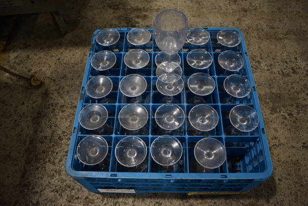 ALL ONE MONEY! Lot of 8 Dish Caddies on Dish Caddy Dolly w/ Various Glasses Including Wine Glasses and Ceramic Mugs - Image 2 of 12