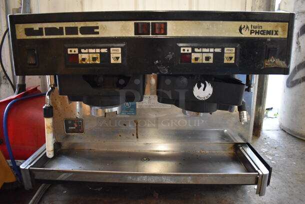  Unic TW PHOENIX Stainless Steel Commercial Countertop 2 Group Espresso Machine w/ Steam Wand. 220 Volts, 1 Phase. 23x22x19 - Image 4 of 8